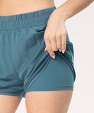 Pacy 2 in 1 Mid Waist Running Shorts Lemifit